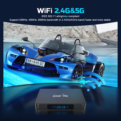 Great Bee Arabic TV Box Android 10 Greatbee 4K Smart 1 Year Arabia IP Receiver - Picture 12 of 13