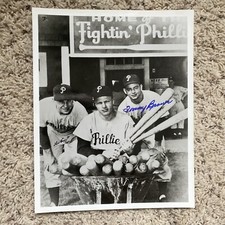 Tommy Brown Del Ennis Signed Autographed Auto 8x10 Photo Philadelphia Phillies