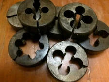 P&N 1 1/2" OD split die button BSF 3/16" 1/4" 9/32" 5/16" 3/8" 7/16" 1/2"
