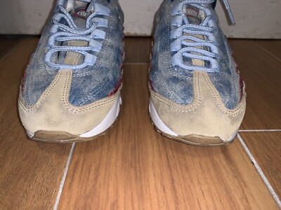 Air Max 95 Wild West size 4.5Y Youth Denim Red Bandana Tan Suede | eBay