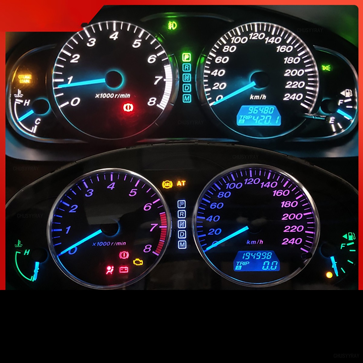 NEW Dash Instrument Cluster Gauge RGB SMD LED LIGHT KIT Fit 98-02 