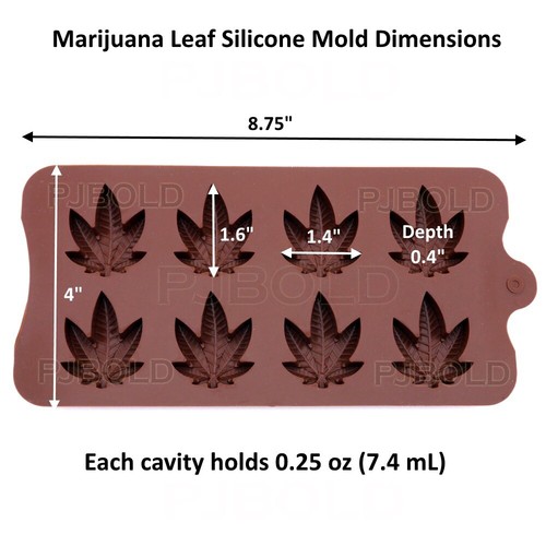 Marihuana Cannabis Hanfblatt Silikon Formen Süßigkeiten Unkraut Topf Form Schokolade Gummi - Bild 2 von 7