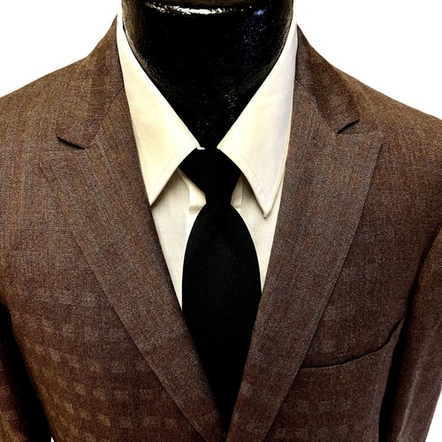 Vtg 50's Val-Mead BESPOKE Brown ROCKABILLY Sport Coat Silver ATOMIC FLECK Jacket - Picture 2 of 9