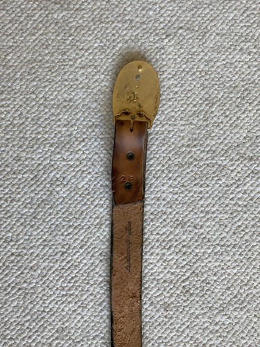 Vintage Vintage gold schwarz Ton Gürtelschnalle Pferd Western Rodeo mit Ledergürtel - Bild 6 von 7