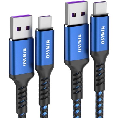 2 Pack USB C Ladekabel für Huawei - 5A Super Charge, Ideal für zuhause unterwegs
