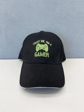 Trust Me I'm a Gamer Adjustable Baseball Cap Hat Black Structured Video Game