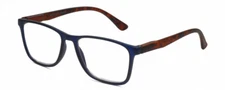 Geoffrey Beene GBR007 Men's Designer Reading Glasses in Navy Blue Tortoise 53 mm