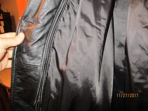 Men's Leather Coat / full length - Picture 5 of 5