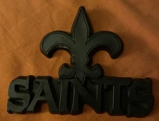 NFL 3-D Automotive Team Emblem By Team ProMark -New Orleans Saints-Black