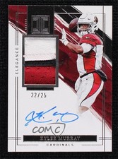 2022 Panini Impeccable Elegance Veteran 22/25 Kyler Murray Patch Auto h3a