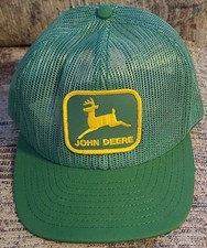 Vintage John Deere All Mesh Trucker Patch Snapback Hat