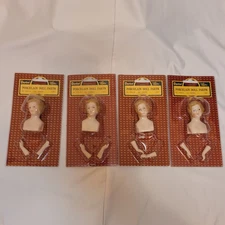 Lot of 4 Darice 1224-19 Porcelain Doll Parts Head & Arms Angel 2-1/2"