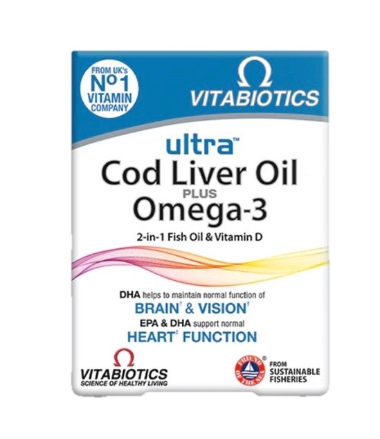 Vitabiotics Ultra Cod Liver Oil - 60 Capsules - Image 8