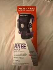 NIB Mueller Self Adjusting Hinged Knee Brace Support One Size Fits Most