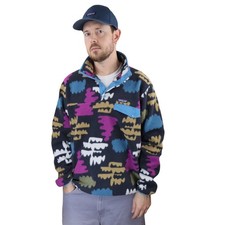 Patagonia Synchilla Snap-T Fleece Pullover Mens Large Vtg Fungi Clouds Jacket