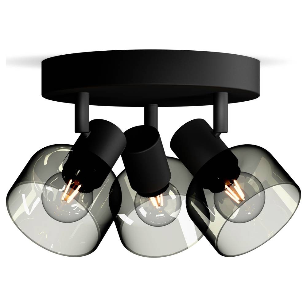 Spot de plafond E14 noir Philips Sleet au design métallique minimaliste et épuré