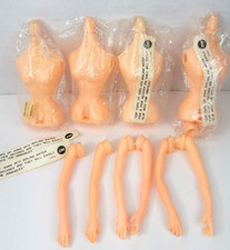 Vtg Zims Plastic Body Torso Arms Doll Making Parts Replacement Korea READ
