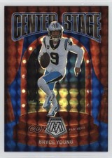 2024 Panini Mosaic Center Stage Blue Mosaic Prizm 11/99 Bryce Young #24 e1e