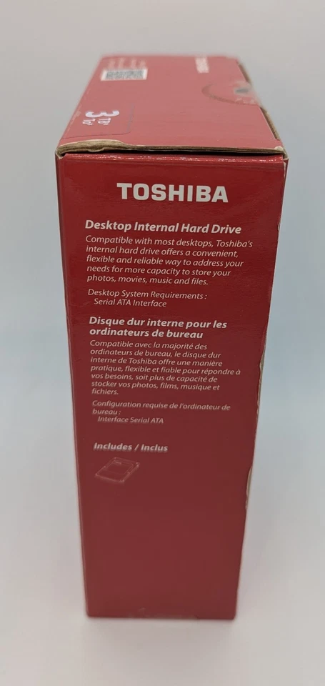 NIB Toshiba P300 3TB Desktop PC Internal 7200 RPM 3.5" (HDWD130XZSTA) Hard Drive - Image 2 of 4