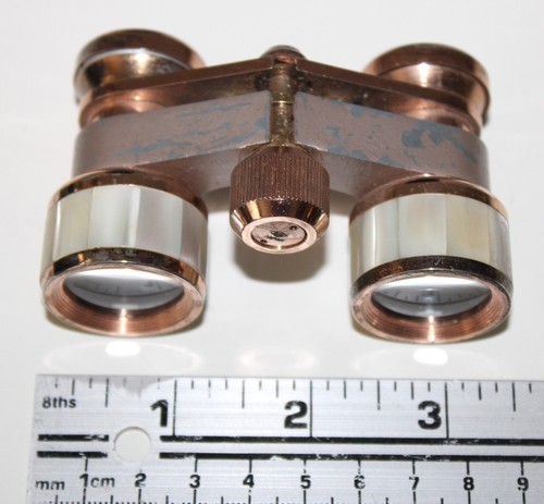 Bushnell Mother of Pearl Binoculars Vintage Signed 3x Coated Japan