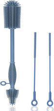 Silicone Bottle Brush and Straw Cleaner Set - Soft Baby Bottle Cleaner, Bendable