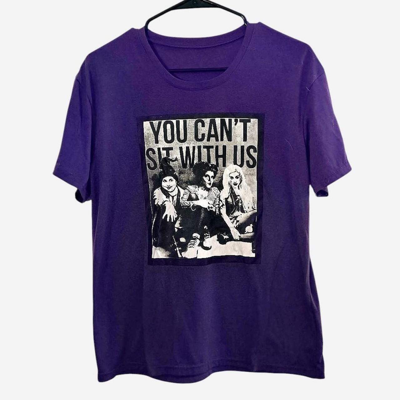 Sanderson Sisters Hocus Pocus Purple Large You Can't Sit With Us Graphic Tee