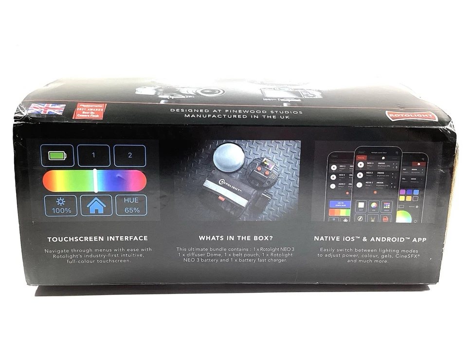 Rotolight NEO 3 en cámara RGBWW LED luz paquete de inicio Foto 4 de 4