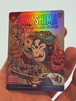 1X FOIL Sakashima of a Thousand Faces BORDERLESS MINT MTG Magic Secret Lair Milk