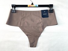 NWT SPANX Women's L Undie-tectable Smooth Control Shaping Thong SP0115 Smoke