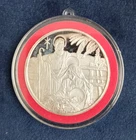 Nativity 1 Troy Oz .999 fine Proof Finish silver round 1994 Tree Ornament Holder