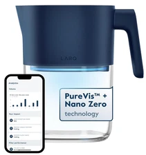 Water Purifier Water Filter & App Tracking 8-Cup Rem. Chlorine, PFAS Lead & More
