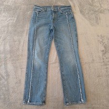 7 For All Mankind Edie Jeans Womens Size 27 Blue Medium Wash Button Fly 27x26