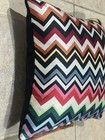 Missoni Belfast 36707-195 Multicolor ZigZag Back Is Velvet Dacron Pillow 12” New — photo 5