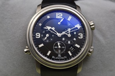 Blancpain Leman Reveil GMT Alarm Titanium 2041-1230-64B, 40mm, original box