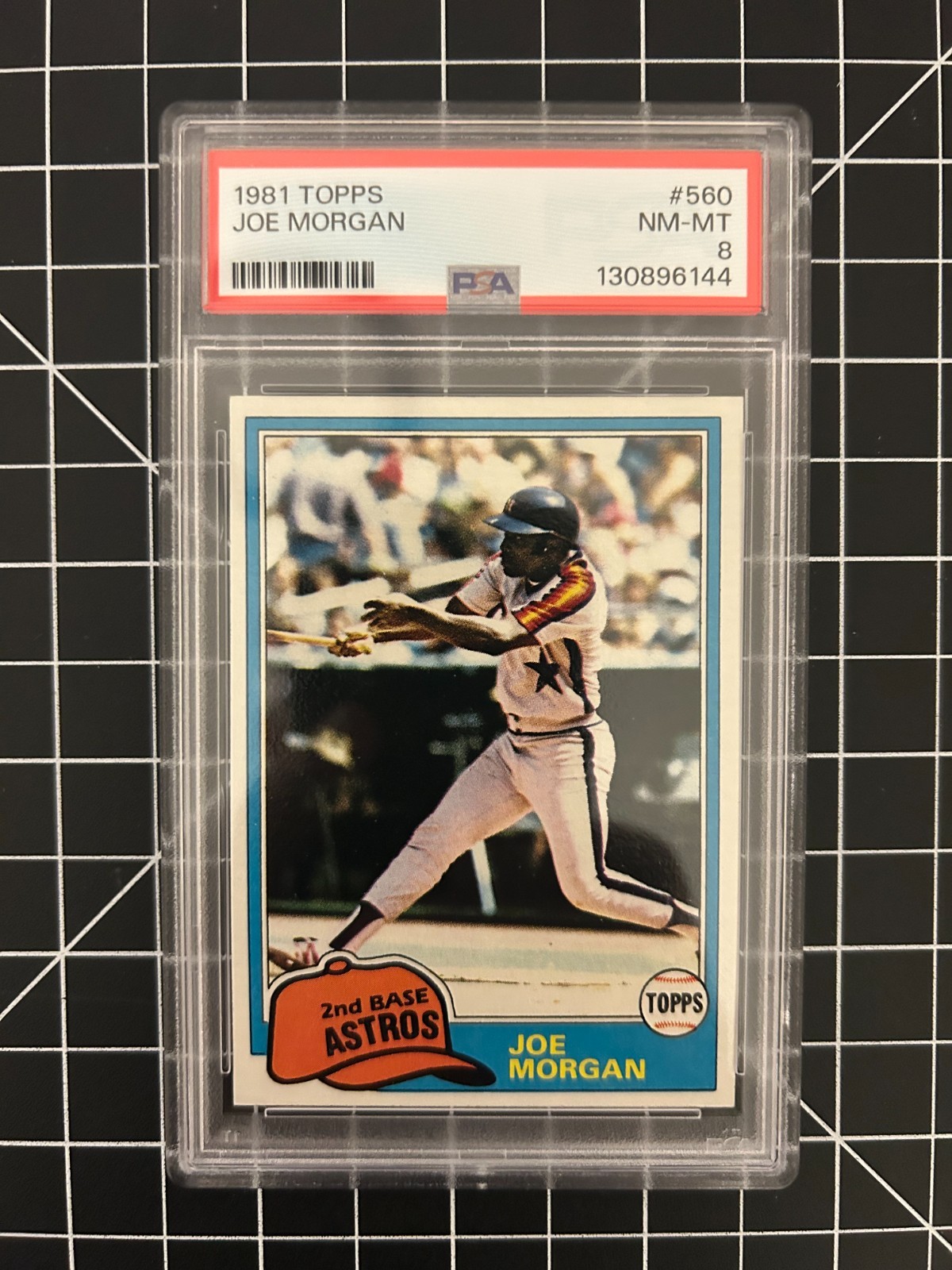 1981 TOPPS #560 JOE MORGAN - PSA 8 MINT - 130896144
