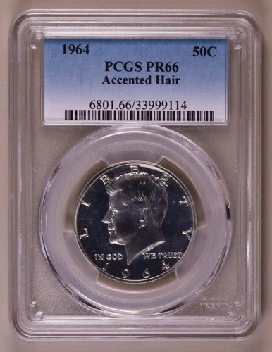 1964 Kennedy Half Dollar PCGS PR66 Accented Hair ***RARE ORIGINAL PROOF COIN***