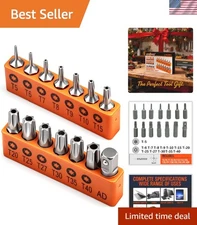 14-Piece Tamper Resistant Torx Bit Set in S2 Steel - Organized Storage Sleeve