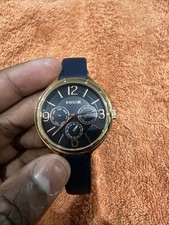 Brand New Men’s Fossil BQ2186 5ATM Genuine Leather Strap Quartz Watch