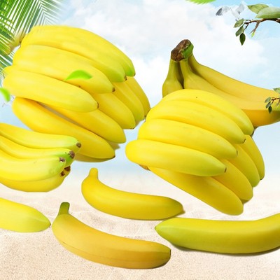 Künstliche Banane Fake Frucht Plastikmodell Dekorative Haus Frucht Shop Display