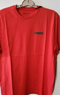 Beretta Corporate Target Tee New Flat Red Breathable Large NWT Excellent D25