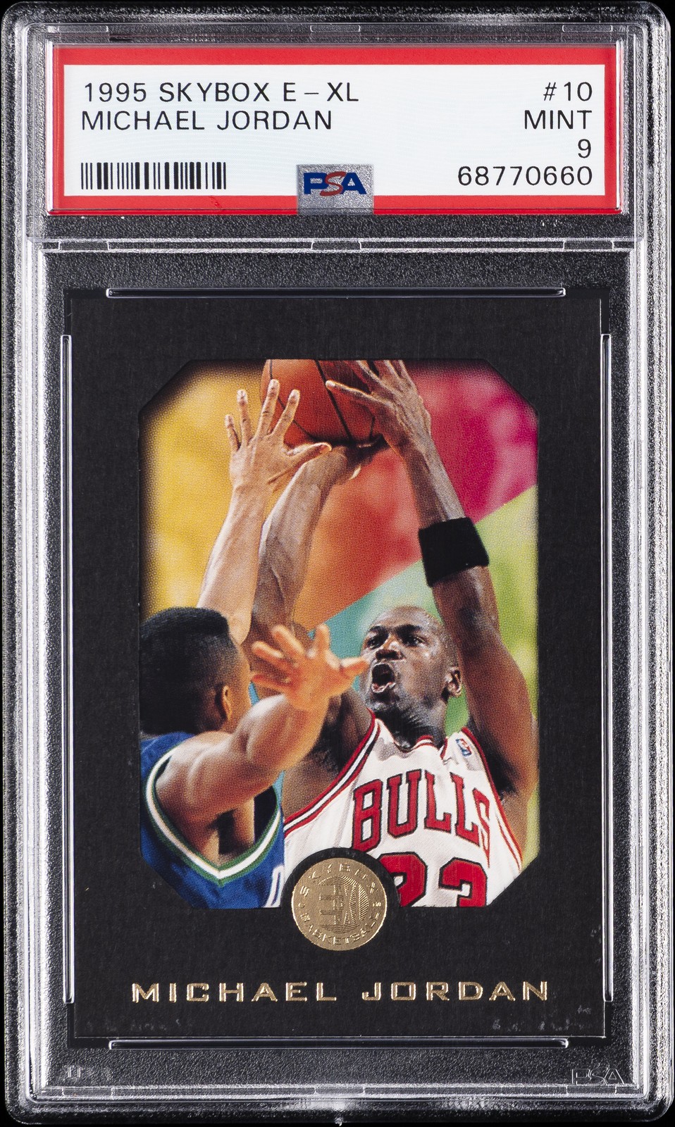 1995 SKYBOX E-XL #10 MICHAEL JORDAN PSA 9