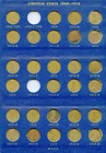 1909-1958-D Lincoln Wheat Cent  Collection in Whitman Albums *NO 09sVDB/14D/22/*