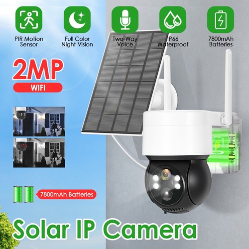 Waterproof WiFi IP Security Camera Solar Powered Wireless Home Battery CCTV Cam - Picture 3 of 17