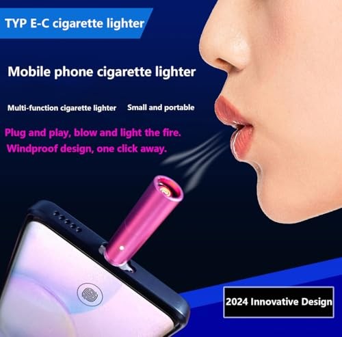 C-Type Interface New Portable Mini Lighter USB igniter Windproof Portable - Picture 7 of 8