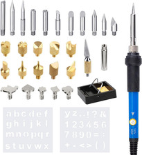 Wood Burning Kit, 32PCS Wood Burning Tool   Adjustable Temperature Soldering Iro