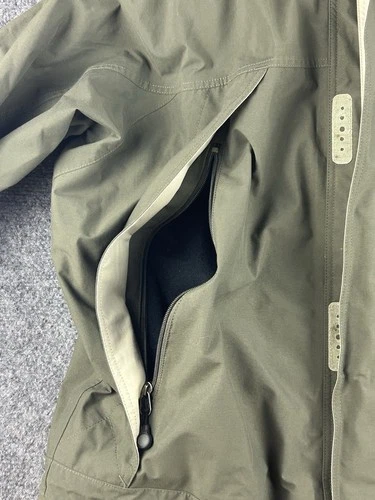 Vintage Patagonia Jacket Men M Olive Liquid Sky Hooded Goretex Rain Parka Y2K image 13