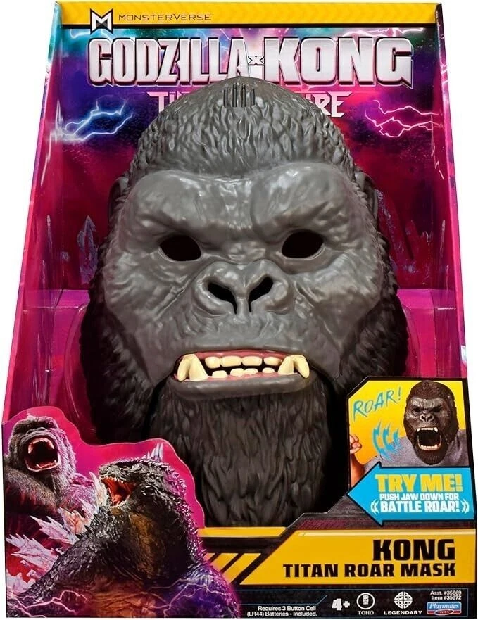 MONSTERVERSE Godzilla x Kong: The New Empire, Authentic Interactive Kong Mask, Realistic