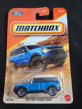 2026 Matchbox 10/125 2022 Ford Bronco Sport Blue New Model Near Mint