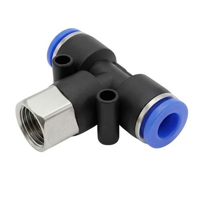 PU Schlauch T-Steckverbinder Fitting mit Innengewinde 6-12mm T-Stück Push-in pne