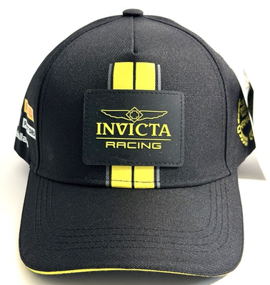 Invicta Gear Racing Men's Hat - Black, Yellow IG0343 New